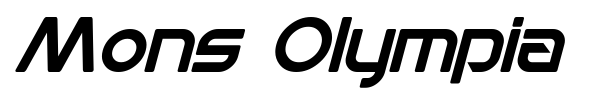 Mons Olympia font preview